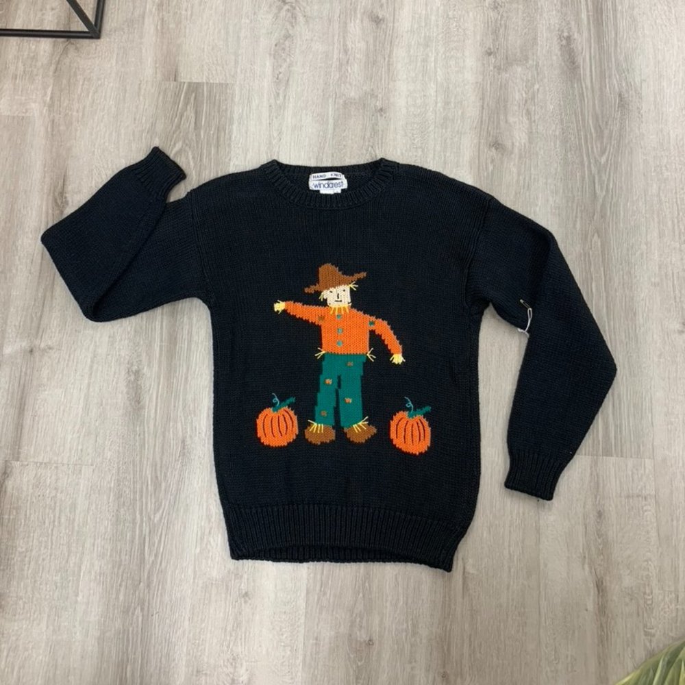 Hand Knit Windscrest Scarecrow Sweater